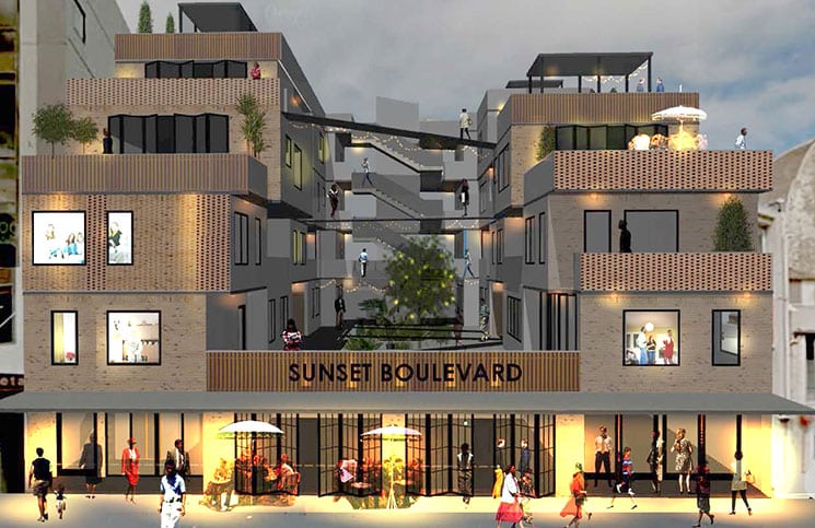 Sunset Boulevard - winner of the 2016 ArchEngBuild design competition for architecture, engineering and construction management students.